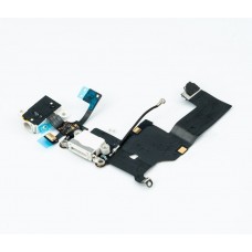 iPhone 5 - Original Charging Port Dock & Headphone Jack Connector Flex Cable Replacement - White